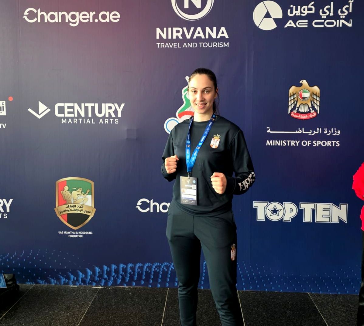 Aleksandra Rapaić sa reprezentacijom na Svetskom prvenstvu u Abu Dabiju