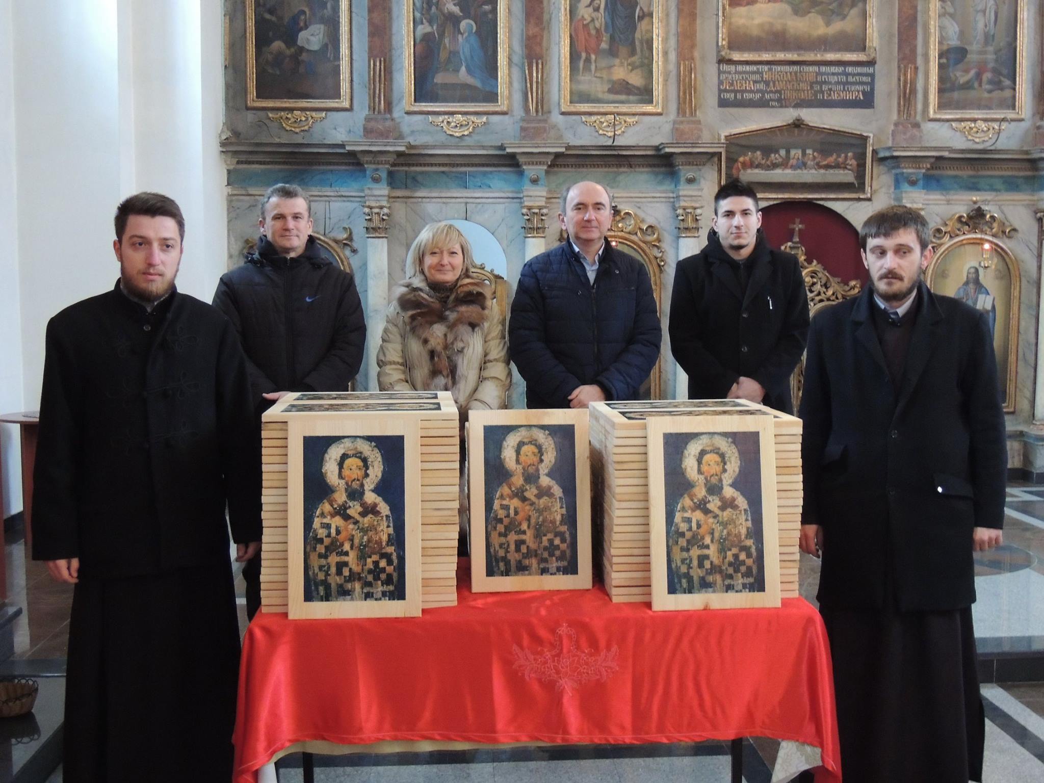 OSVEŠTAVANJE IKONA U HRAMU SVETOG GEORGIJA U ŽITIŠTU