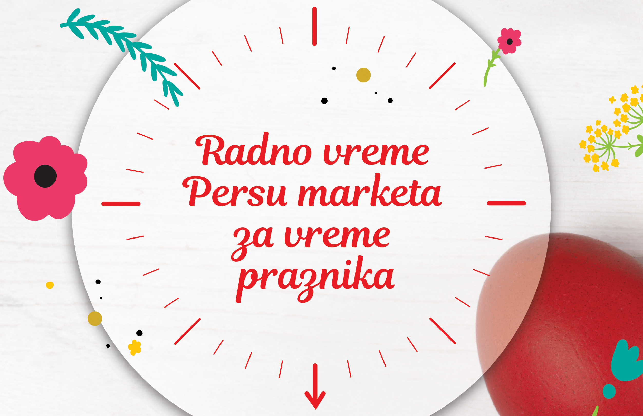 Radno vreme PerSu marketa tokom uskršnjih praznika