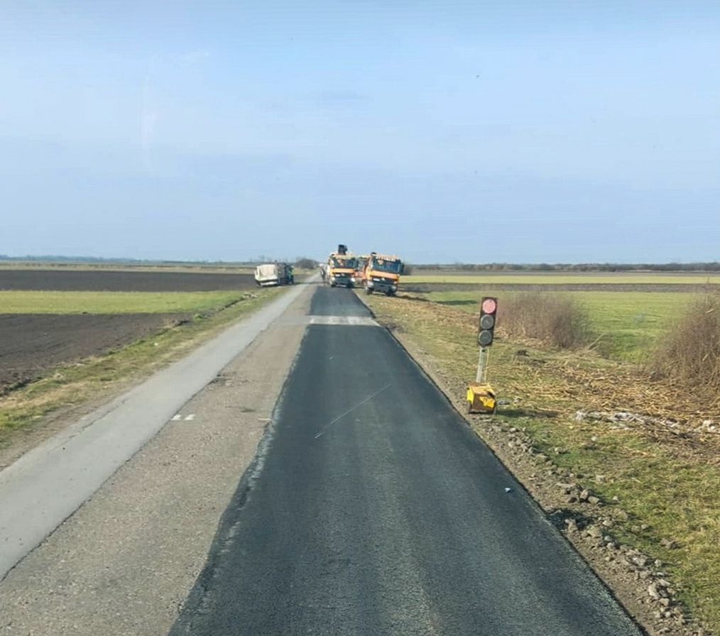 Radovi na delu puta Torak – Novi Itebej