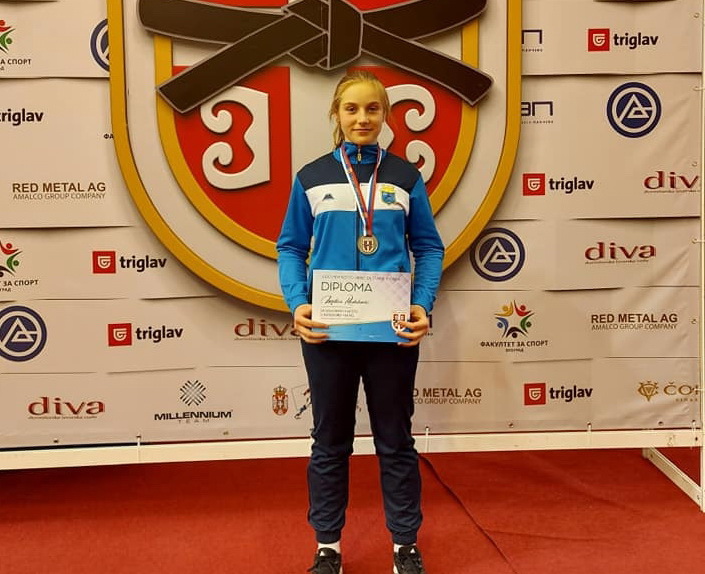 Milica Radaković je vicešampion Srbije u džudou
