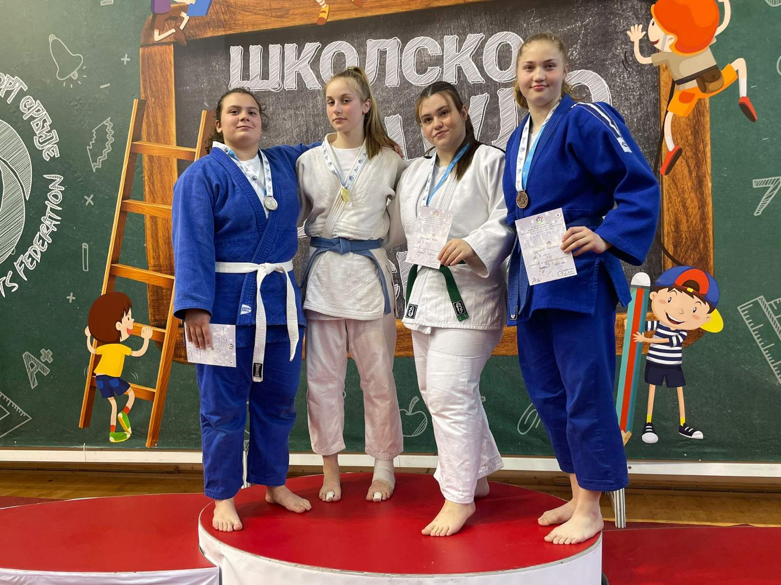 Milica Radaković prva na školskom prvenstvu u džudou