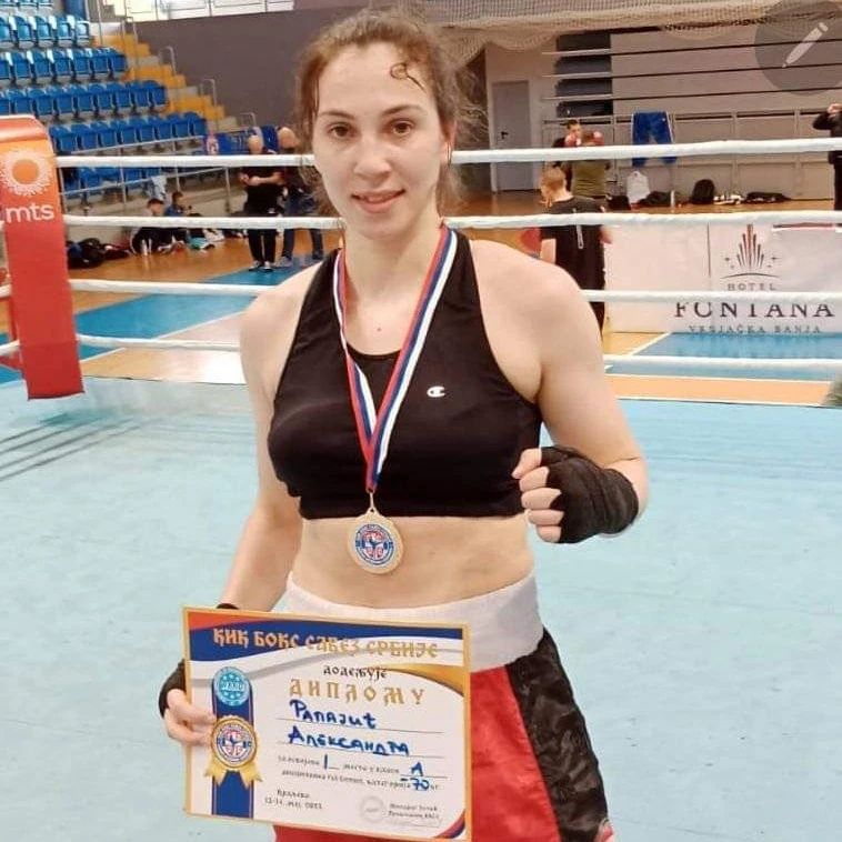 Aleksandra Rapaić prvakinja države u kik boksu