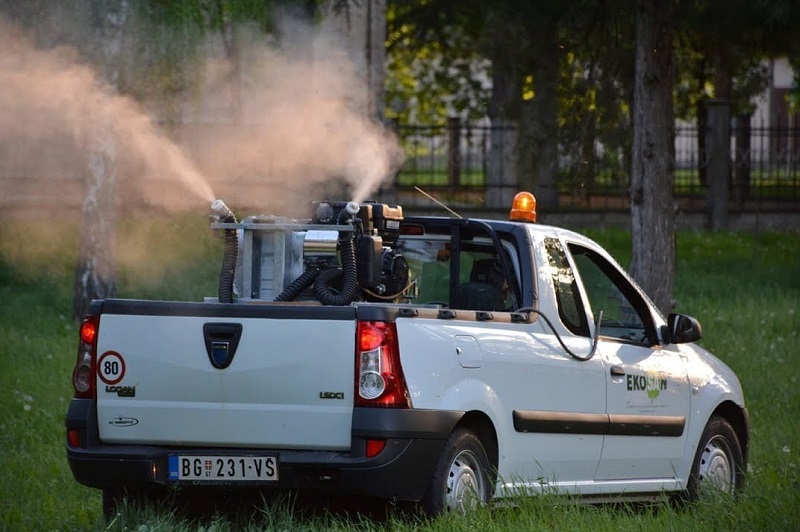 Prskanje komaraca u opštini Žitište