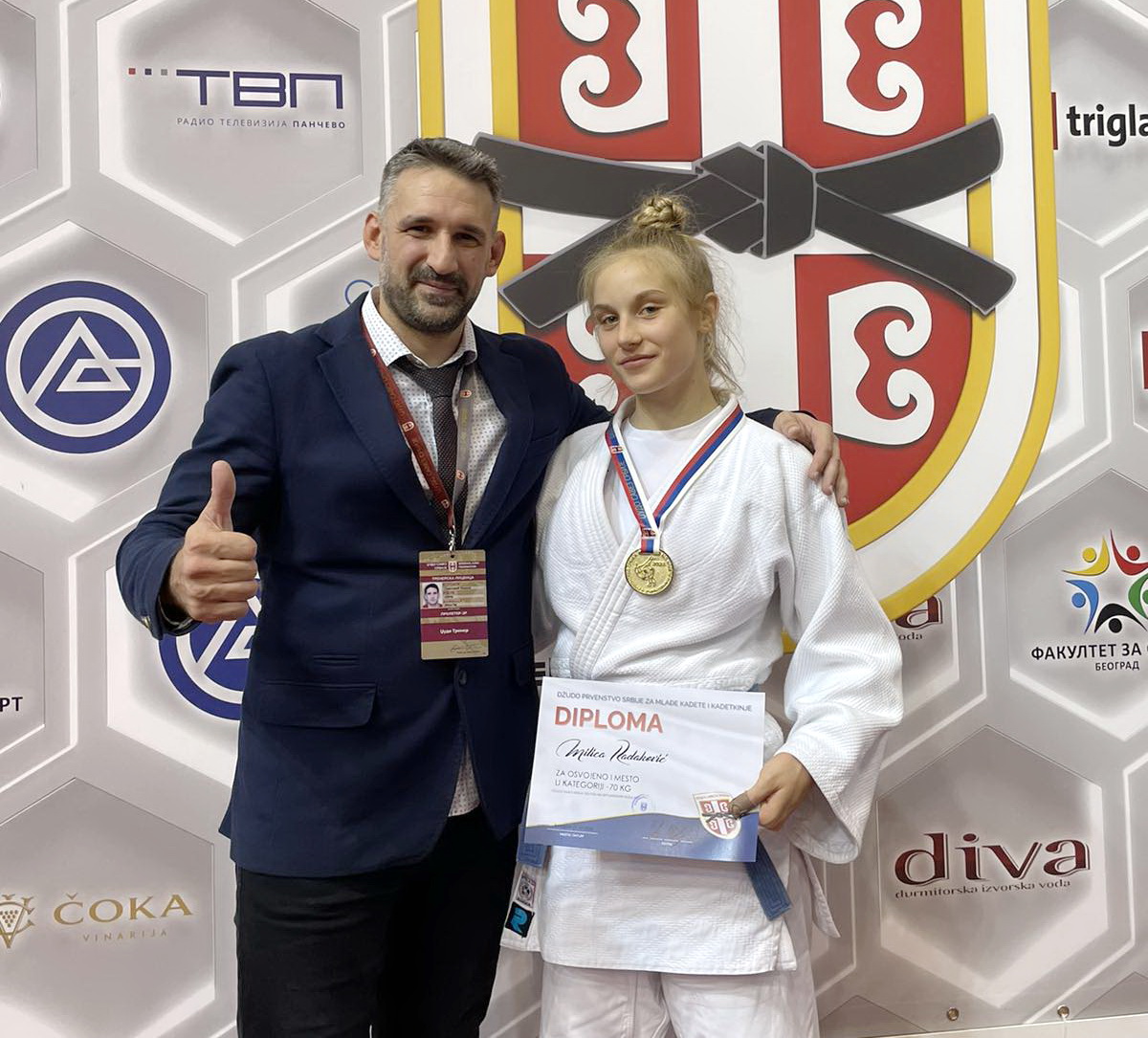Milica Radaković je prvak Srbije u džudou
