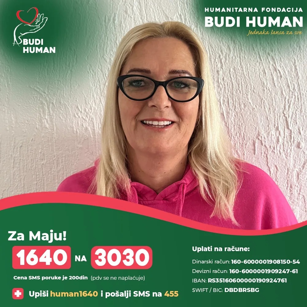 Našoj sugrađanki Maji Erdelji je potrebna pomoć !