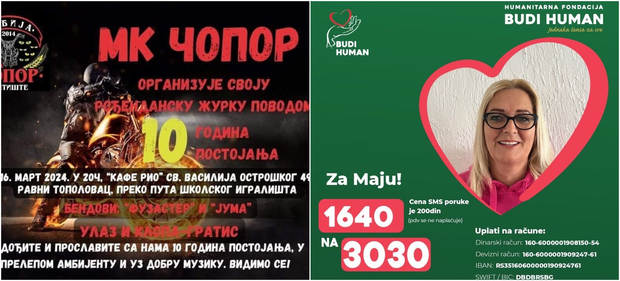 MK Čopor se uključuje u humanitarnu akciju