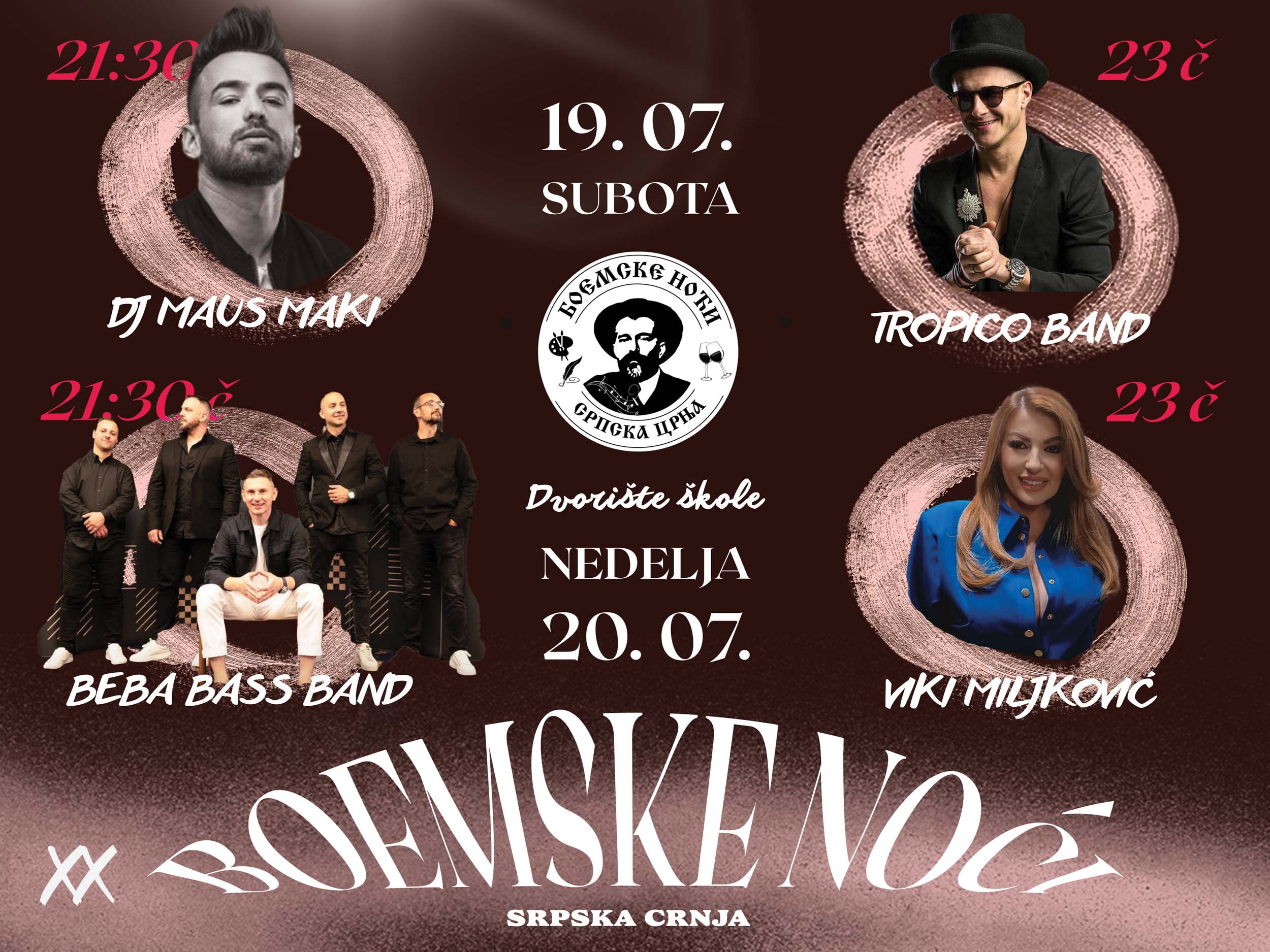 Kompletan program manifestacije “ Boemske noći “