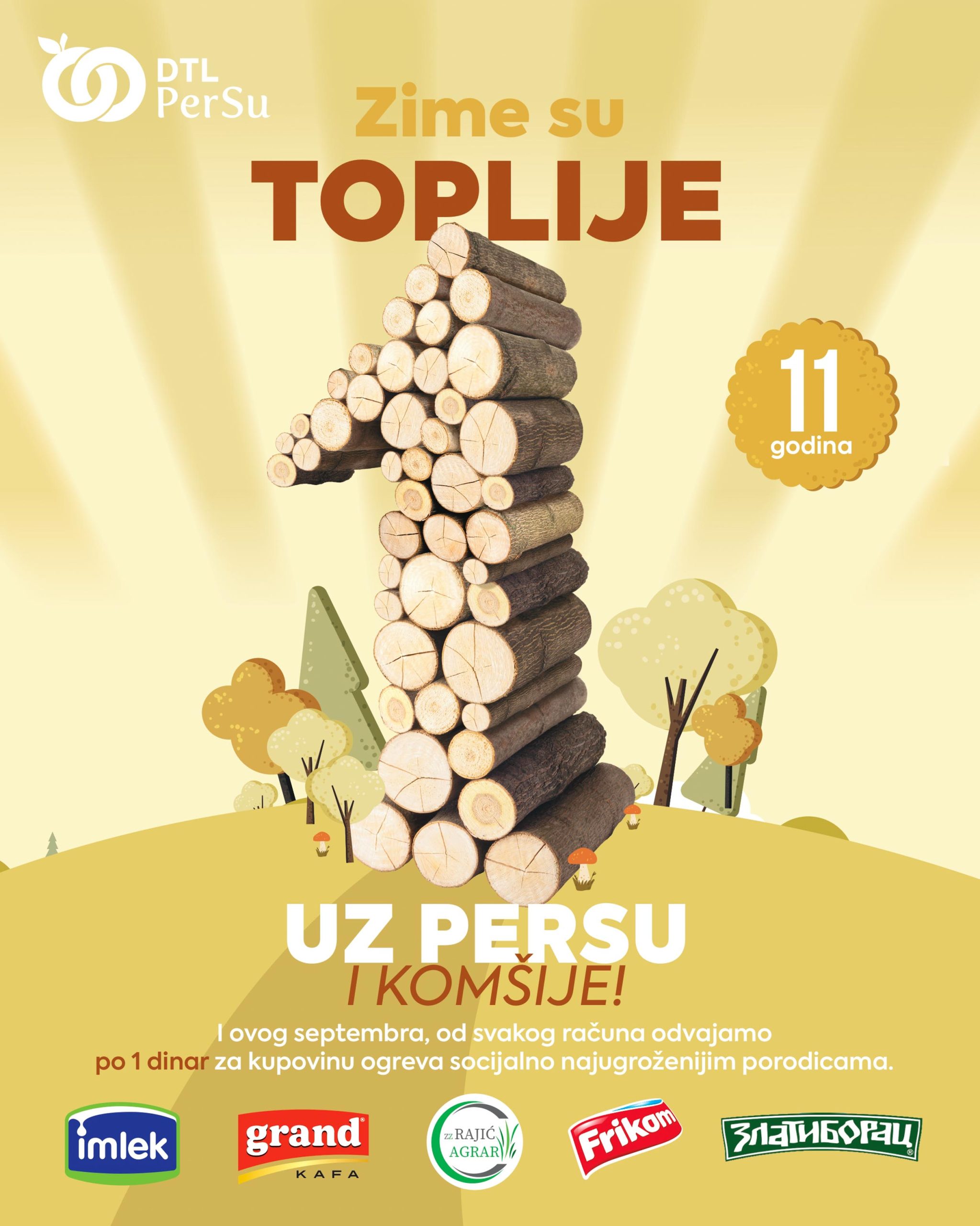 Toplina doma počinje jednim dinarom u DTL PerSu marketima