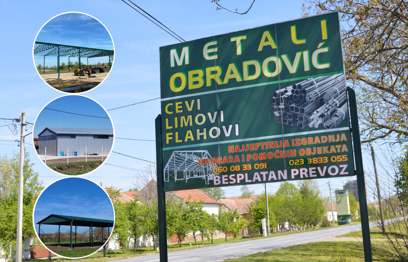 Metali Obradović Čestereg – Izrada montažnih hala i metalnih konstrukcija