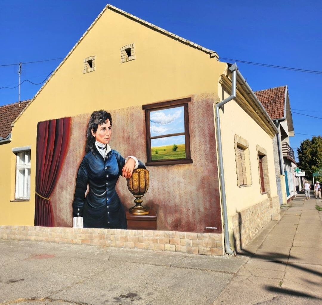 Srpska Crnja: Mural književnici Dragi Gavrilović